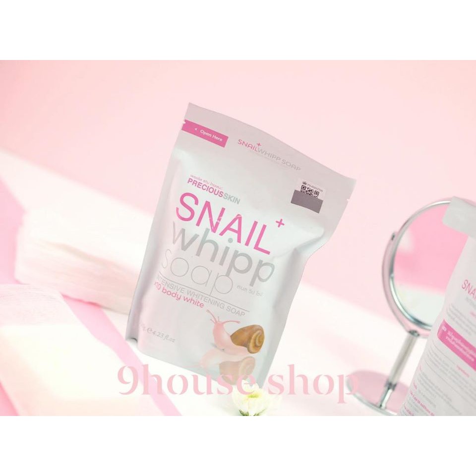 01 Xà Bông Ốc Sên SNAIL WHIPP SOAP 100gram Thái Lan