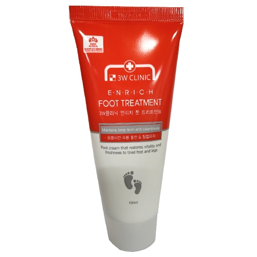 Kem 3W CLINIC cải thiện và nuôi dưỡng da bàn chân 100ml