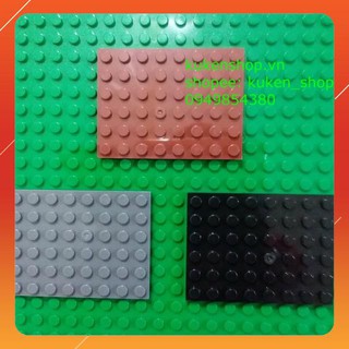 Đồ chơi một tấm base nền 6x8 dày no.303 - phụ kiện moc brick tương thích part 3036
