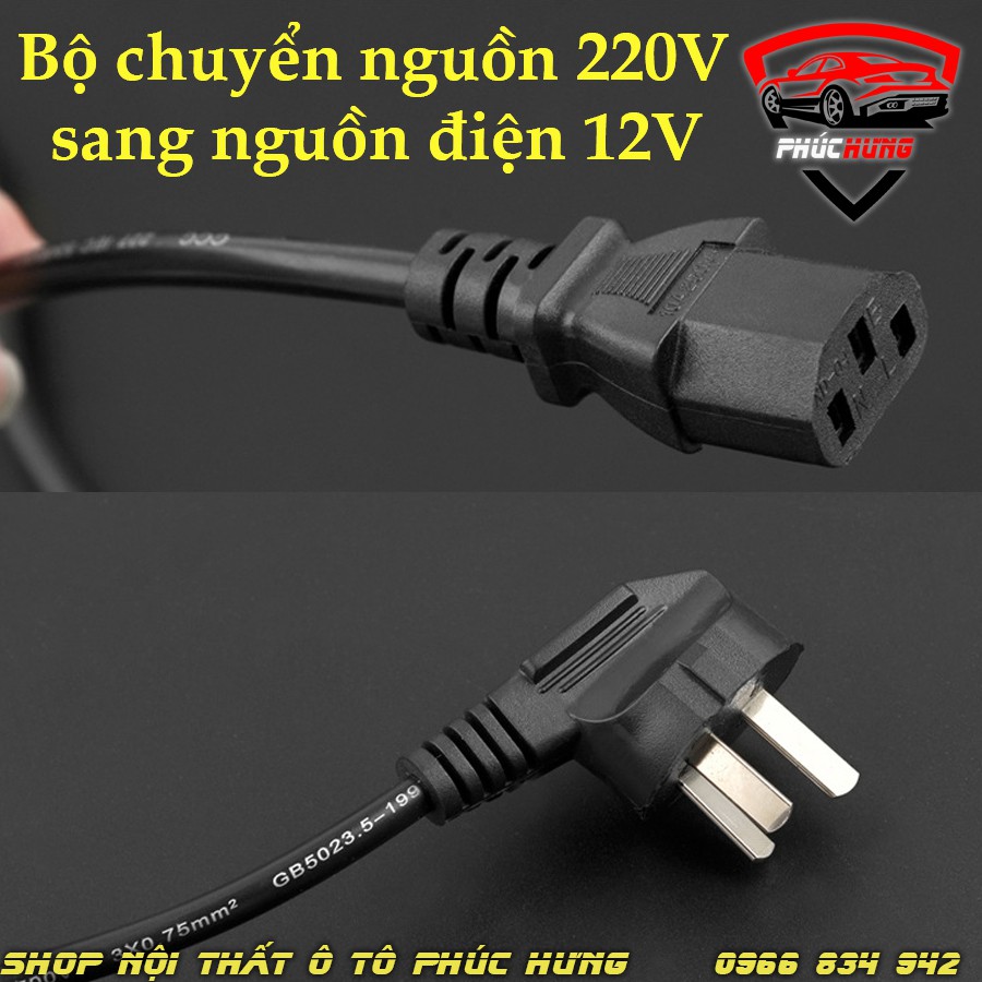 ⚡️Freeship 99k - Toàn quốc⚡️ Bộ chuyển nguồn adapter từ 220v về 12v tẩu