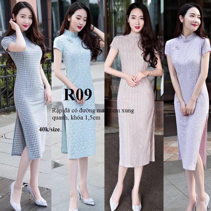 RẬP GIẤY R09 RẬP SƯỜN XÁM CỘC TAY DÀI QUÁ GỐI