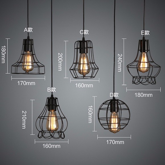 Bộ đèn thả trang trí kiểu lưới đơn
