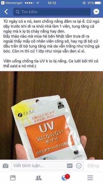 Viên uống chống nắng Fine UV Care Plus 30 viên Nhật Bản | BigBuy360 - bigbuy360.vn