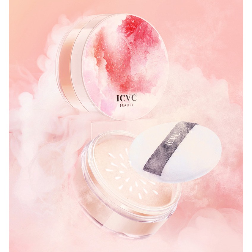 Bột Phấn Phủ MÂY HỒNG ICVC 5208 nội địa chính hãng cute cute mịn da lâu trôi che phủ tốt sỉ rẻ | BigBuy360 - bigbuy360.vn