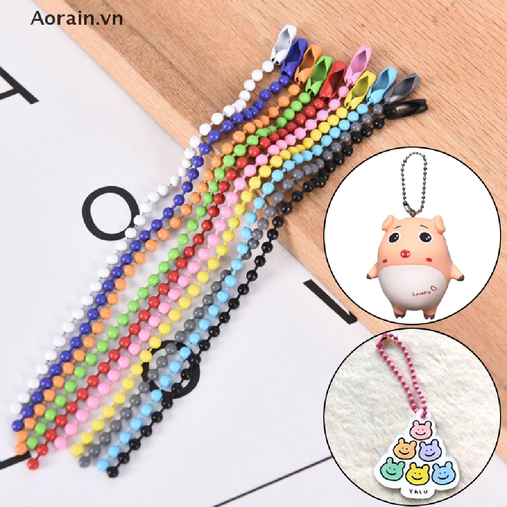 Bộ 10 Hạt Tròn Đầy Màu Sắc 2.4mm Làm Đồ Thủ Công