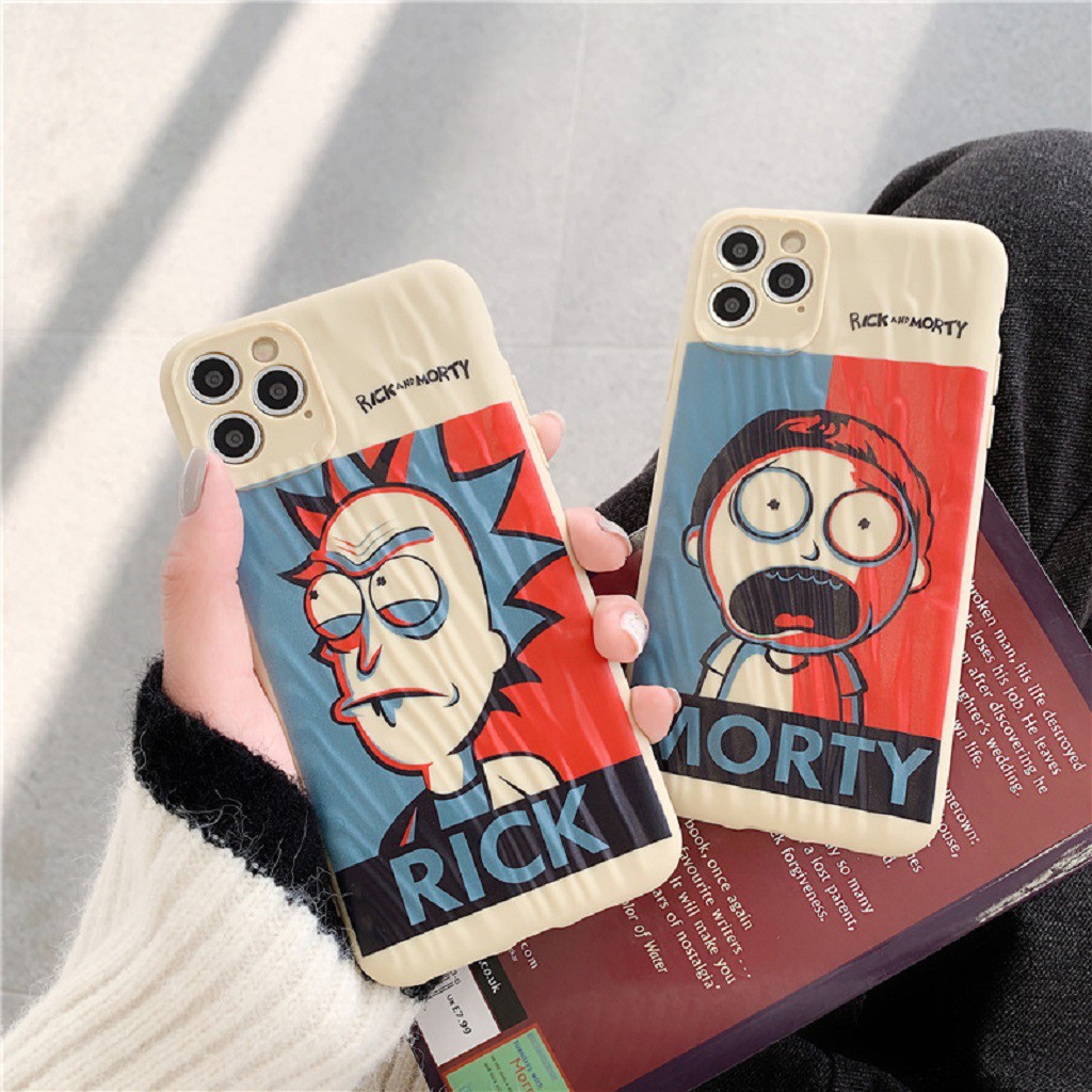 Ốp Lưng Iphone ⚡ Ốp Lưng Điện Thoại Iphone Cartoon Rick and Morty ⚡ Iphone 6/6s/6P/6SP/7/8/7P/8P/X/Xs/Xsmax/11/11Promax