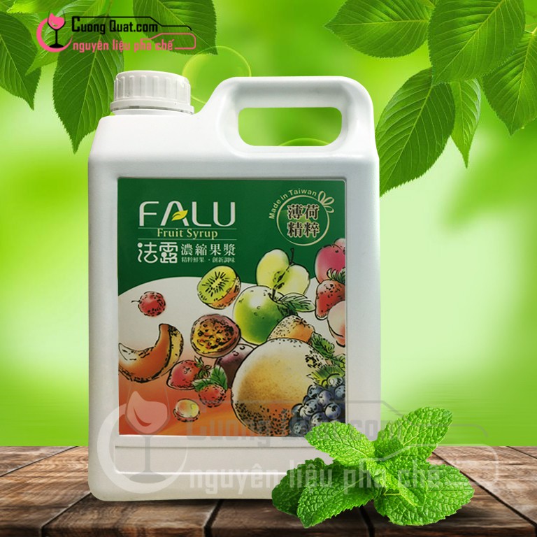 Syrup Falu Đài Loan - Hương Bạc Hà 2.5kg