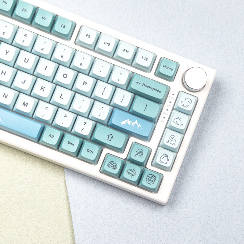 GMK Iceberg keycap XDA Profile 123 key PBT Dye bàn phím cơ thăng hoa keycap