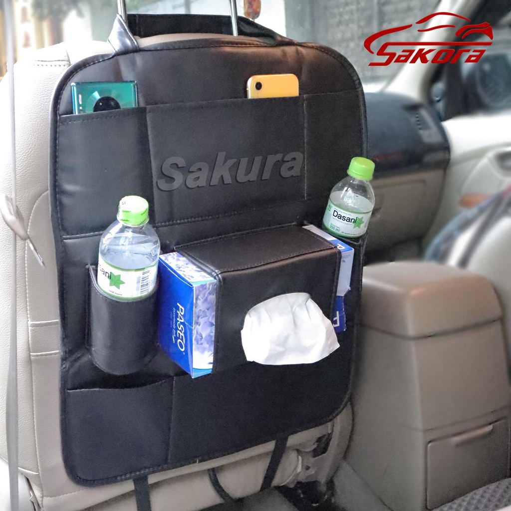 [HCM]Túi đựng đồ để sau cho Ô tô Cao cấp da PU  (3 màu có sẵn)-ZWD-1