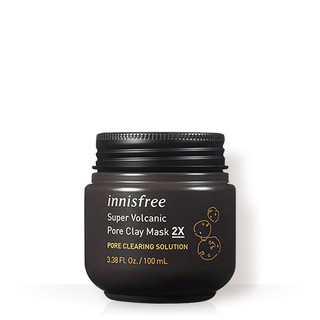 (Mẫu mới) Mặt nạ đất sét Super Volcanic Pore Clay Mask Innisfree, Xách tay Hàn Quốc