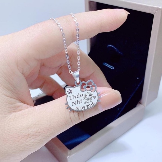 Dây bạc khắc tên cho bé, quá nhiều sự đáng yêu ở đây ạ Mainomi Shop Bạc Xinh
