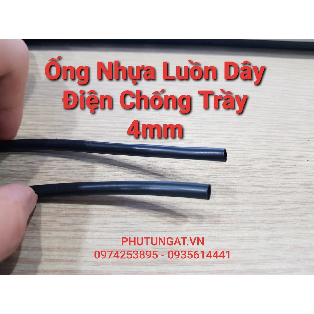 Ống Nhựa Luồn Dây Điện Vỏ Bọc Chống Trầy 4mm (1 bó 10 mét)