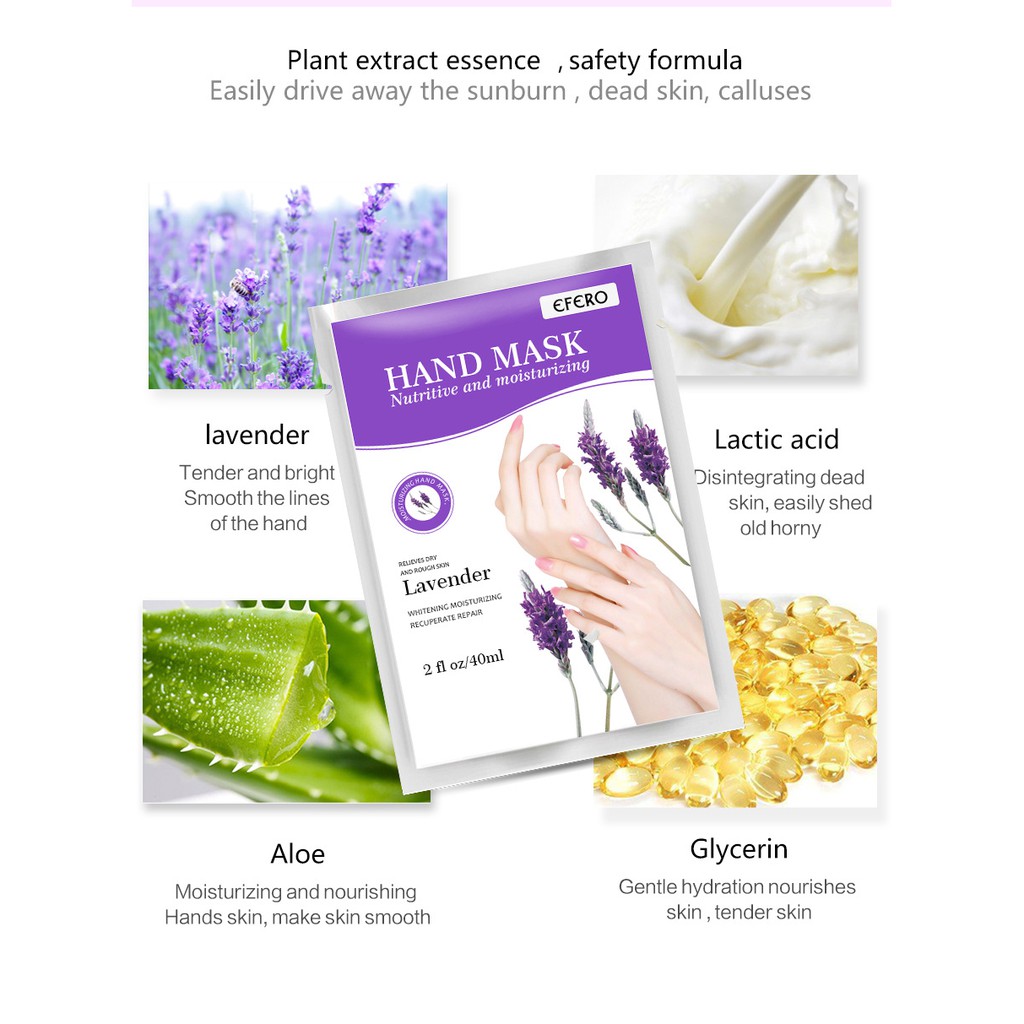 Mặt nạ tẩy tế bào chết cho da tay EFERO dưỡng ẩm chống lão hóa | BigBuy360 - bigbuy360.vn