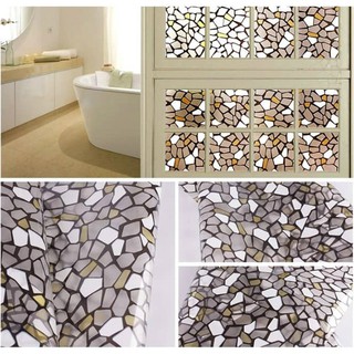 Decal dán kính mờ Sỏi đá (kt: dài 90cm x rộng 60cm / tờ)