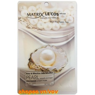 Mặt Nạ Dưỡng Da Ngọc Trai 30g Matrixlecos Soft Mask Natural Your Beauty Chính Hãng.