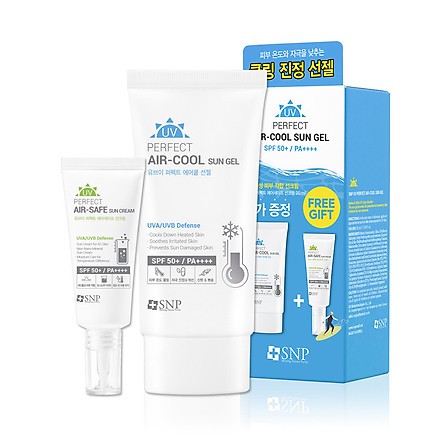 Gel chống nắng SNP UV perfect Aircool Sun Gel SPF50+ PA++++ Dưỡng Trắng Làm Mát Da