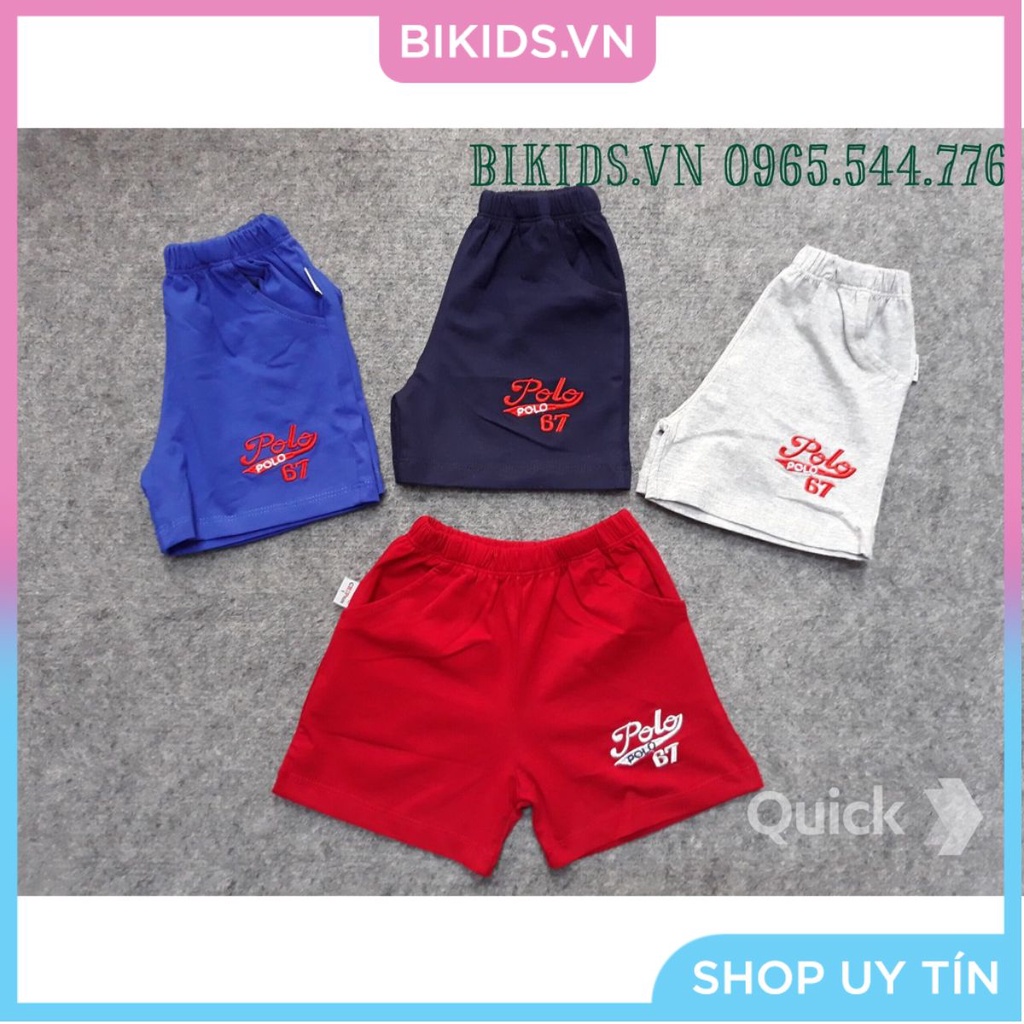 Quần đùi cotton VIETNAM bé trai 1-7t