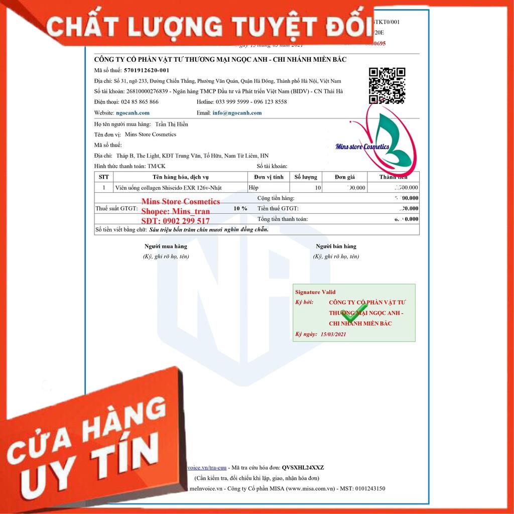 The collagen Shiseido EX+EXR dạng viên 126v