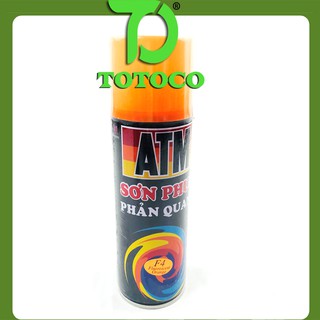 Sơn xịt ATM màu phản quang Totoco F4 Orange