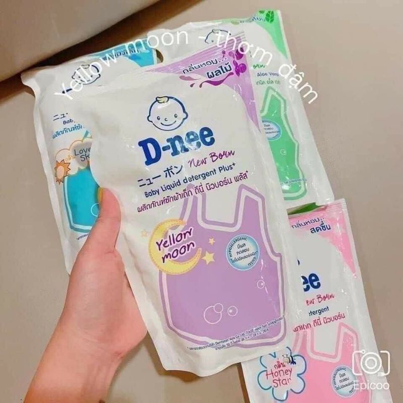 Nước giặt xả Dnee Tím nội địa Thái lan 600ml