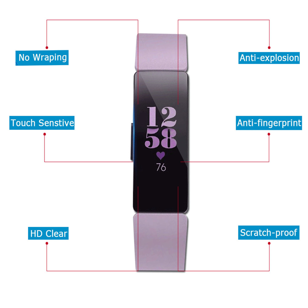 Miếng Dán Hydrogel Siêu Mỏng Chống Sốc Bảo Vệ Màn Hình Cho Fitbit Inspire / Inspire Hr 2.5d