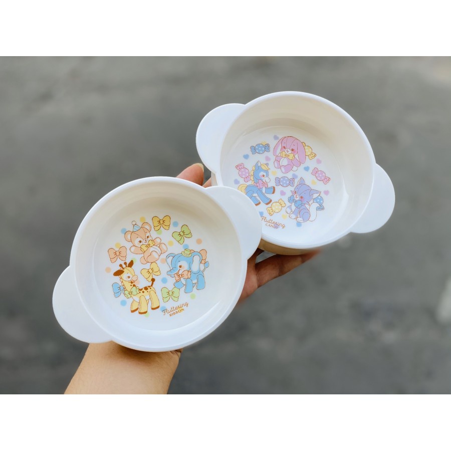 Bát ăn cho bé cho quai cầm Nakano hình thú NỘI ĐỊA NHẬT BẢN