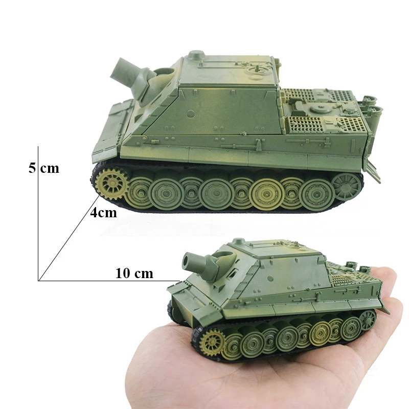 Bộ Đồ Chơi Lắp Ráp Mô Hình Xe Tăng Chiến Đấu 4D WW2 1:72