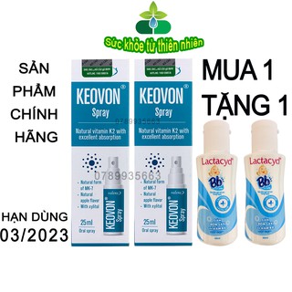 Keovon Vitamin K2 MK7 Dạng Xịt Giúp Hấp Thu Chuyển Hóa Tối Đa Canxi Cho Bé.