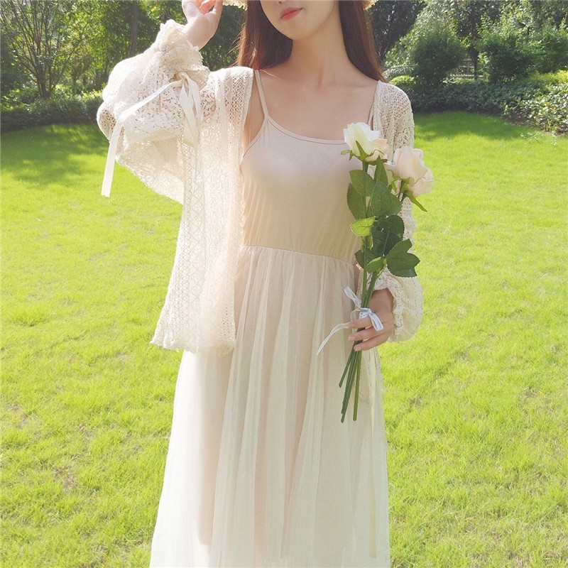 Áo khoác Cardigan tay dài màu trơn thiết kế thanh lịch cho phái nữ