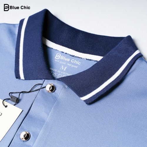 Áo Polo Nữ Màu Xanh Ghi Đá BLUECHIC Cổ Bẻ Vải Poly Cá Sấu Co Giãn Dáng Công Sở Trẻ Trung NF020