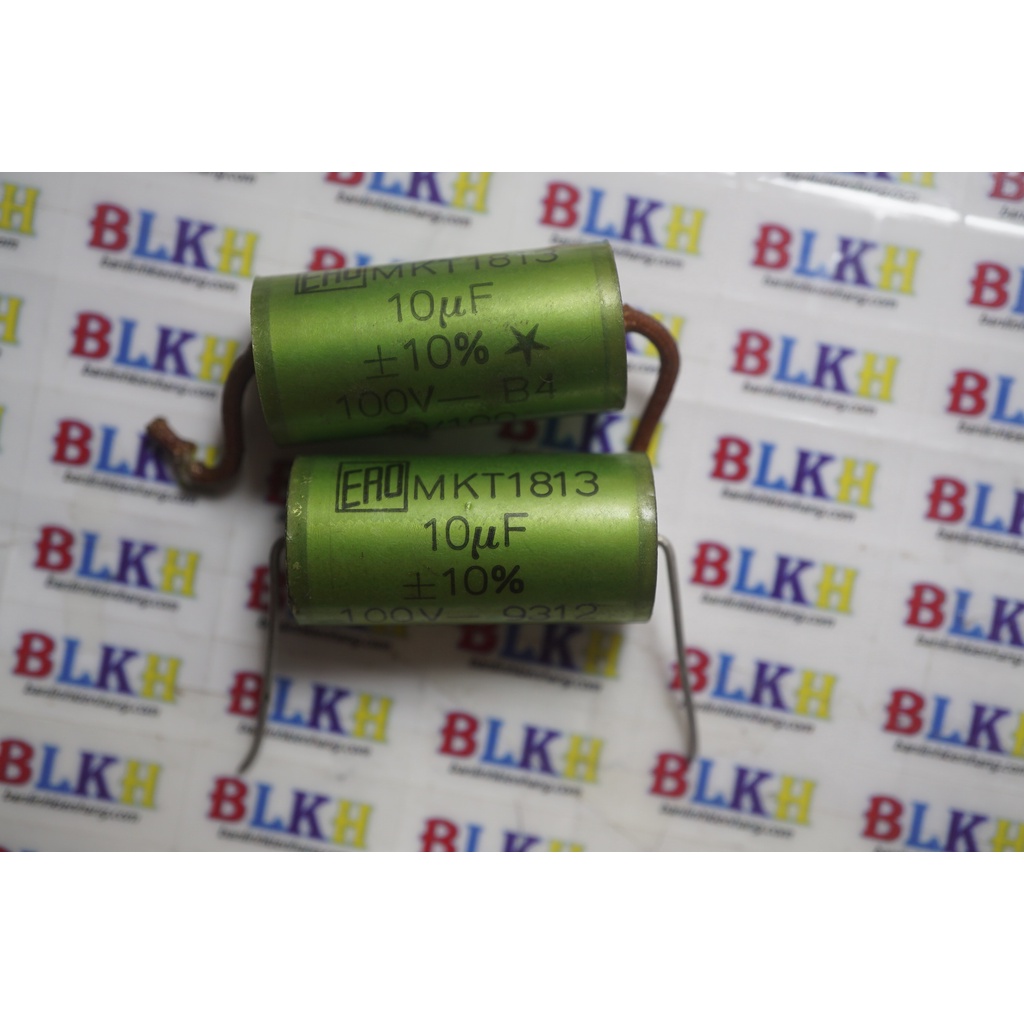 Tụ tháo máy 100V 10uF MKT1813 15x30mm chính hãng ERO Germany