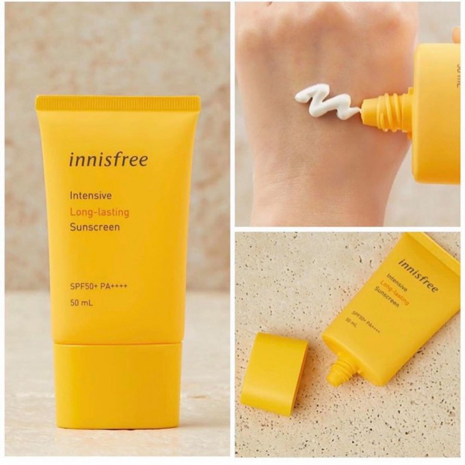 Kem chống nắng dưỡng trắng, chống nước tốt INNISFREE Intensive Triple - Shield 50ml  SPF50+ PA++++ HONGS BEAUTY