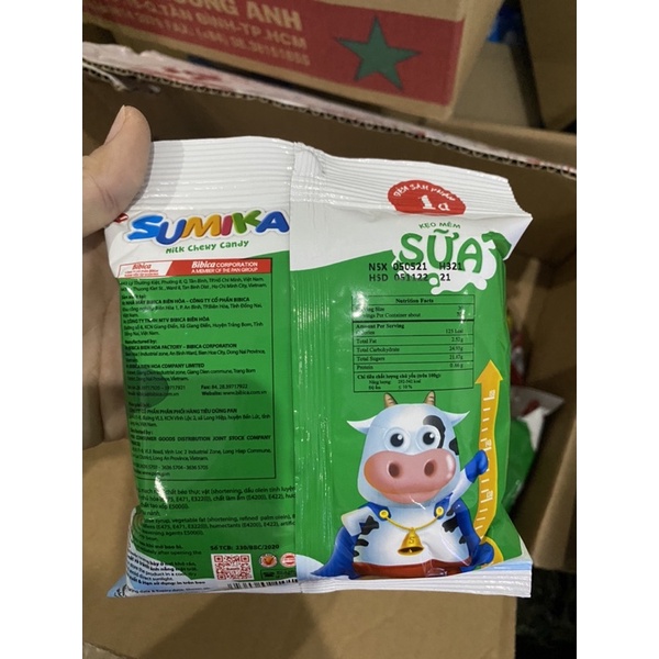 Kẹo Sữa Mềm SUMIKA Milk Chewy Candy BIBICA 70g