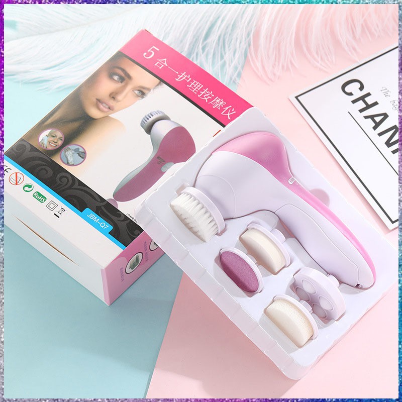 Máy Massage Và Rửa Mặt Đa Chức Năng Cầm Tay Mini 5 In 1 Beauty, Siêu Rẻ Sạch LỰA CHỌN SỐ CỦA CHỊ EM PHỤ NỮ!