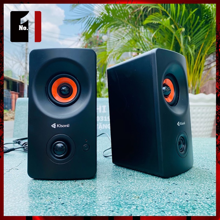 Loa Máy Tính Để Bàn Mini Bluetooth 2.0 Kisonli AC-9002BT Loa Vi Tính Laptop Nghe Nhạc Âm Thanh Hay Bass Lớn Có Dây