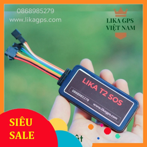 SĂN SALE NÀO Định vị xe máy, xe con LIKA T2 SOS - Nghe tiếng động - Nút SOS - free ứng dụng Tiếng Việt trọn đời - Bảo Hà