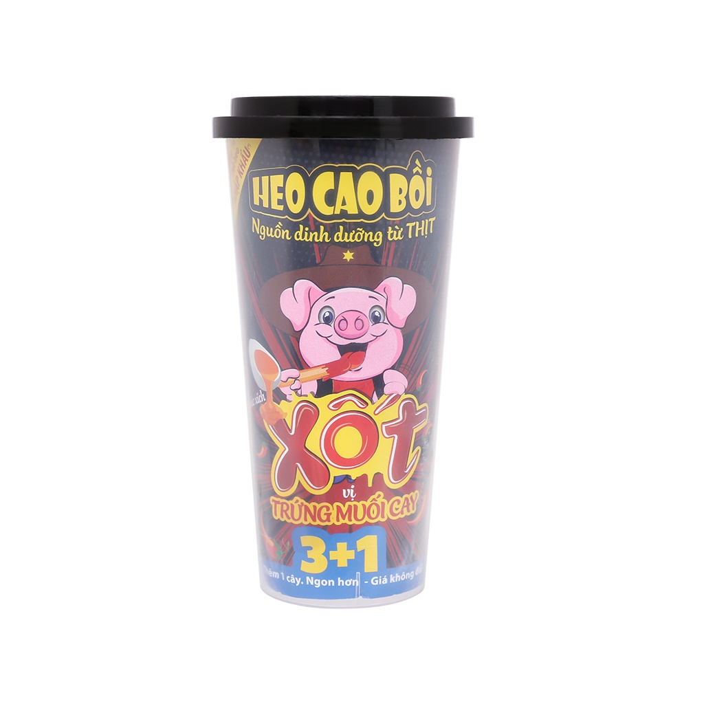 Combo 4 hộp xúc xích lắc heo cao bồi.