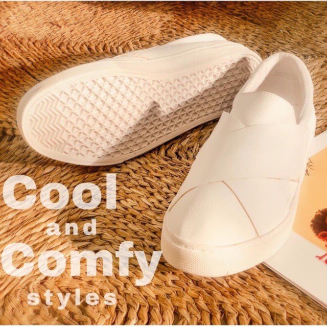 Giày slipon trắng MIDAZ (Nam) - MD00320