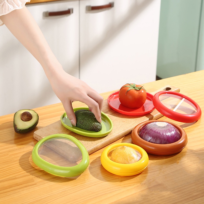 Hộp Bảo Quản Thực Phẩm Tươi Mới / Chanh / Cà Chua Hành Tây Để Tủ Lạnh Nhà Bếp