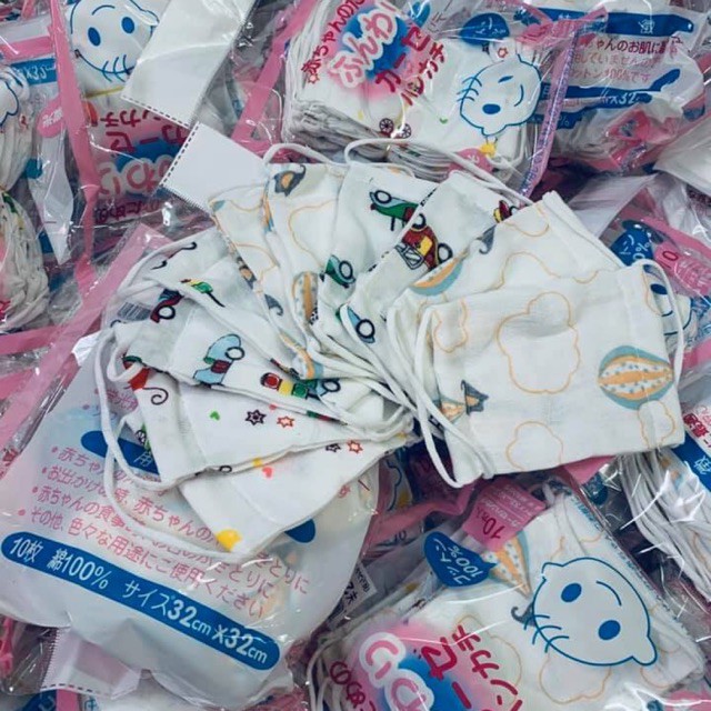 Khẩu trang vải xô , xuất khẩu nhật (1-5 tuổi) | BigBuy360 - bigbuy360.vn