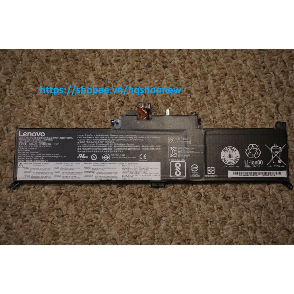 [PIN ZIN ] Pin laptop Lenovo ThinkPad 370 Yoga 260 X380 01AV432 01AV433 SB10K97590 SB10K97589 SB10K97591 Zin