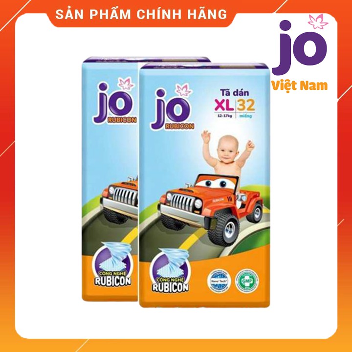 Bỉm JO Dán Size L36, XL32, M40, sợi bông siêu mềm giúp nâng đỡ làn da khỏi tiếp xúc với chất bẩn, da luôn khô thoáng.