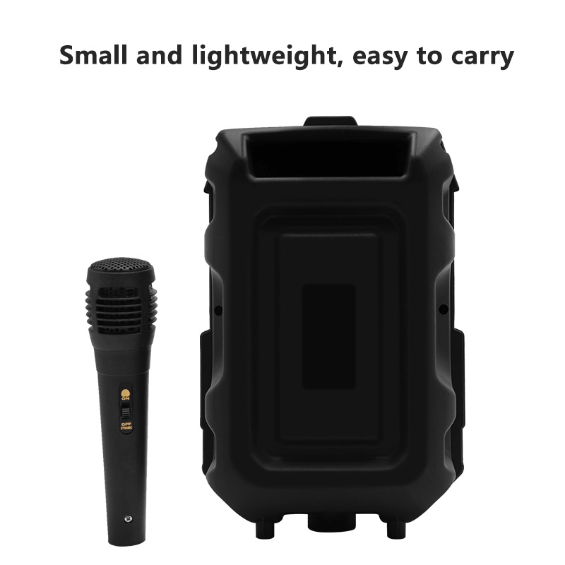 Loa bluetooth karaoke công suất lớn,loa karaoke mini hát gia đình,di động mang đi mọi nơi -