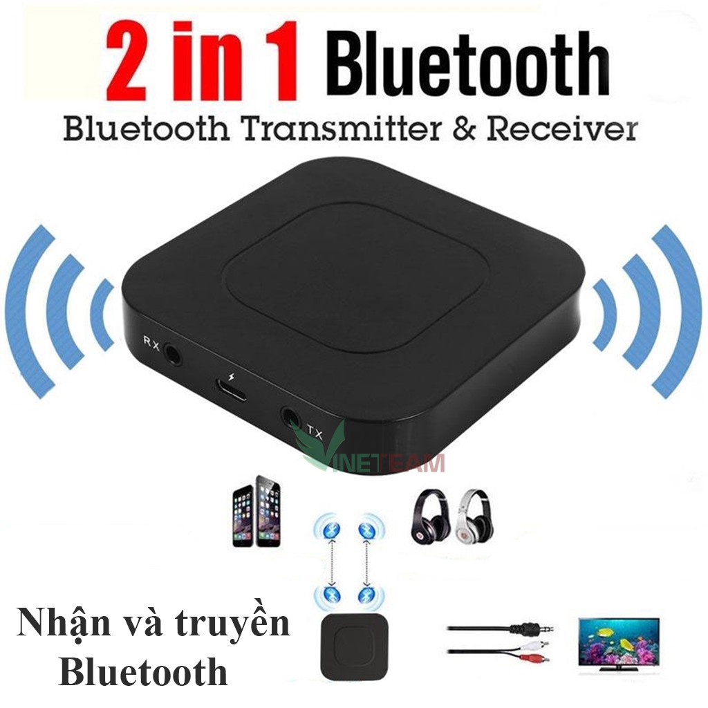 Bộ thu Bluetooth Bộ thu phát Bluetooth 2 trong 1 miễn phí BT-13 TẶNG cáp nối dài 1 ra 2 đầu hoa sen-DC4289 +dc867