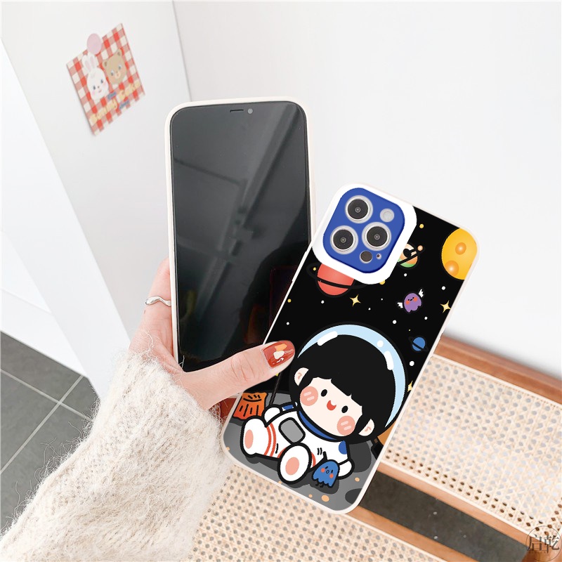 Ốp lưng iphone Du hành ốp bảo vệ camera vuông cạnh đủ mã iphone 6 đến 11 12 13 promax tr285