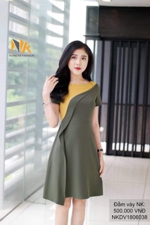 Đầm xoè A bèo thân phối