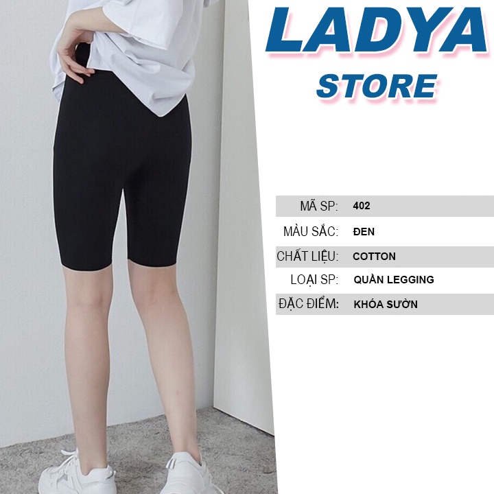 Quần legging ngố umi khóa sườn cạp cao thời trang nữ LADYA STORE M402