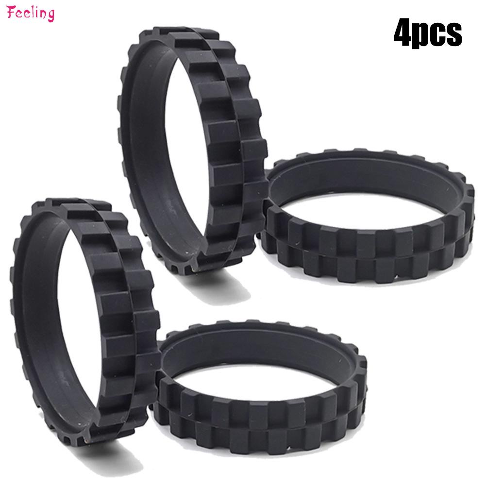 Set 4 lốp bánh xe thay thế cho robot hút bụi Roborock s5 s50 s51 chất lượng