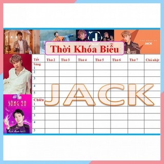 Thời khóa biểu jack j9 - chất liệu đề can