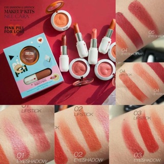 🛍 SET NEE CARA EYESHADOW & LIPSTICK💄